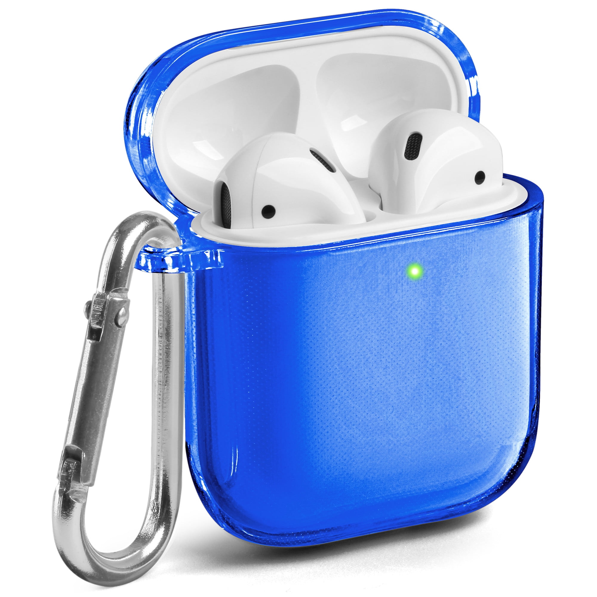 GMYLE AirPods Case (Front LED Visible), TPU Protective Shockproof Earbuds Case Cover Skin with Keychain Kit Set Compatible for Apple AirPods 1 & 2 GMYLE AirPods Case (Front LED Visible), TPU Protective Shockproof Earbuds Case Cover Skin with Keychain Kit Set Compatible for Apple AirPods 1 & 2