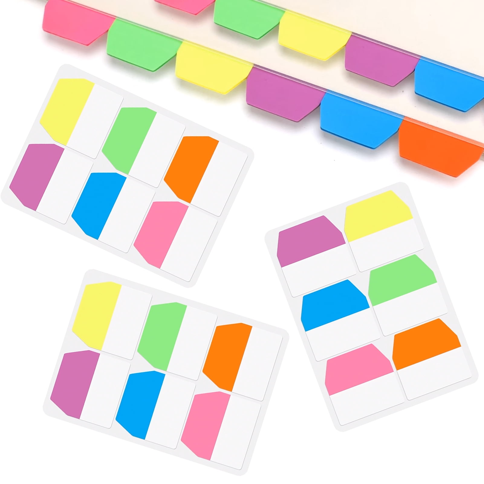 GMZW 1920 Pieces Sticky Index Tabs 1 Inch Sticky Notes for Books ...
