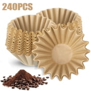 GMZW 2-5 Cup Basket Coffee Filters, 240 Count Disposable Small Coffee Filter Paper, Compatible with Kalita Wave Dripper 185 Series, Single Serve Coffee Pot, Pour Over and Drip Coffee Maker