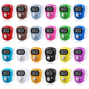GMZW Handheld Mechanical Counter Clicker, 9 Pcs 4-Digital Number Tally Click Counter for School Event Golf Sports Office Stadium
