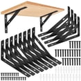 thumbnail interactive-video image 1 of Heavy Duty Steel Angle Iron Bracing Bracket – 8" X 4" X 6" Long, 1/2" Thick – Made In USA 1 of 3