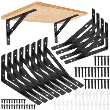 Heavy Duty Steel Angle Iron Bracing Bracket – 8" X 4" X 6" Long, 1/2" Thick – Made In USA