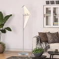 thumbnail image 1 of GMizon 63-inch modern high-end paper crane floor lamp, built-in LED living room floor lamp, bedroom study silver lighting fixture, 1 of 10