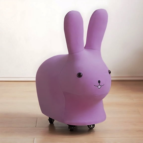 GMizon Adult Creative Modern Home Footstool Cute Rabbit (Purple)