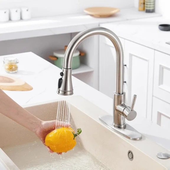 GMizon Pull Down Kitchen Faucet Head Replacement 3-Gear Faucet Head Sink Spray Nozzle