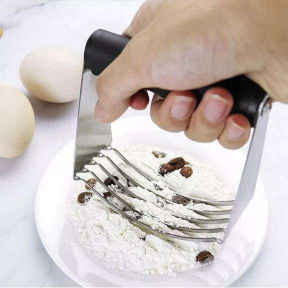 GMizon Stainless Steel Soft Grip Pastry Blender Dough Cutter Flour Mixer Cake