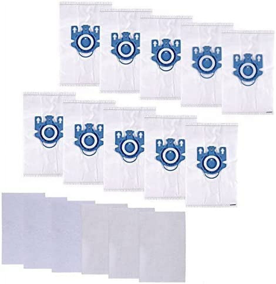 Miele HyClean GN 3D Efficiency XL Dustbags for Bagged Miele Vacuum  Cleaners, Blue,Pack of 8, 10455000
