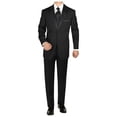 thumbnail image 1 of GN GIORGIO NAPOLI Men's Tuxedo Suit 1 Button Peak Lapel Jacket Adjustable Pants Black, 1 of 4