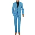 thumbnail image 1 of GN GIORGIO NAPOLI Presidential Mens Two Button Suit 2 Piece Modern Fit Tux Set Sky Blue, 1 of 5