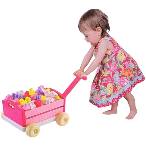 GN Universe Assembly Blocks Play and Learn with Car 38PCS Puzzle Toy Pink Ages 3+