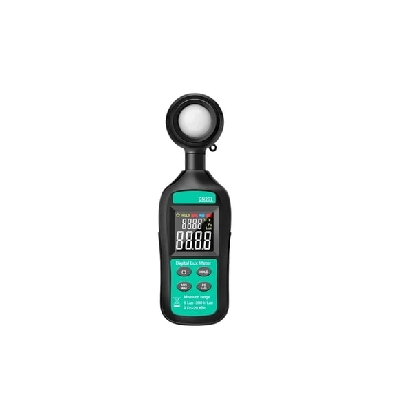 GN201 Luxmeter Digital Light Meter 200K Lux Meter Photometer UV Meter UV Radiometer Handheld Illuminometer Photometer