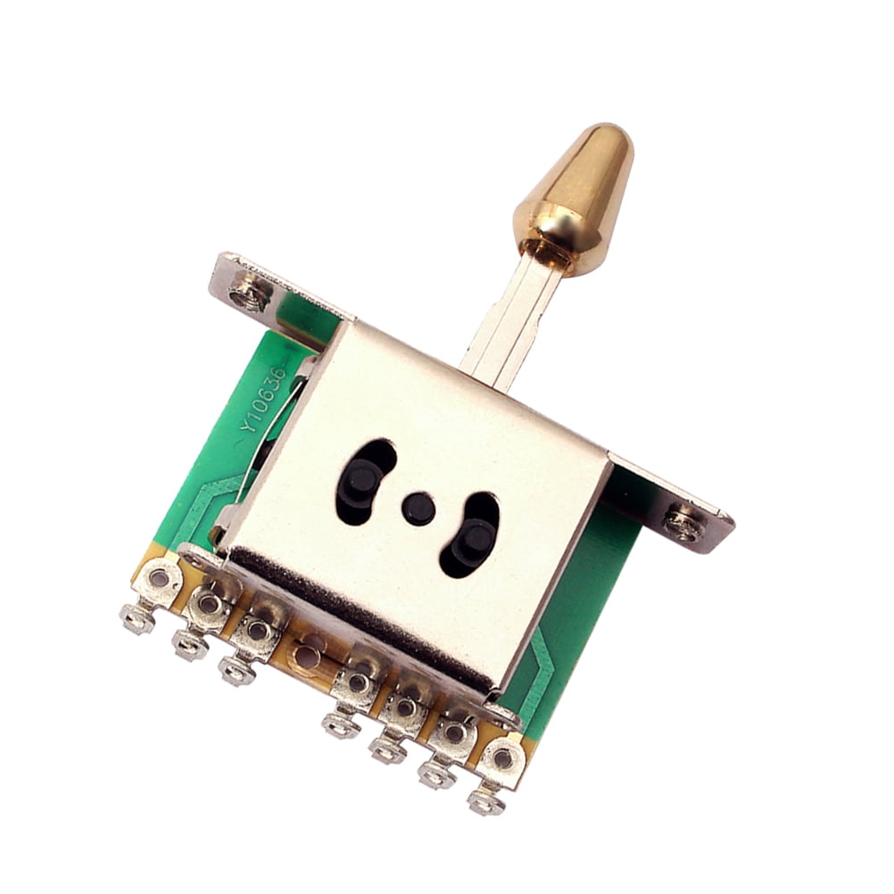 GN202B Aluminum Alloy 5 Way Pickup Selector with Golden Tip for