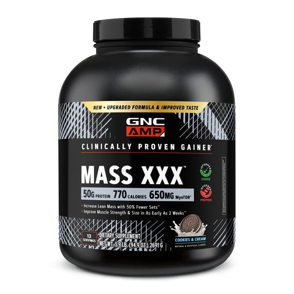 GNC AMP MASS XXX - Cookies and Cream (13 Servings)