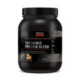 thumbnail image 1 of GNC AMP Sustained Protein Blend | Targeted Muscle Building and Exercise Formula | 4 Protein Sources with Rapid & Sustained Release | Gluten Free | Cinnamon Toast | 28 Servings, 1 of 2