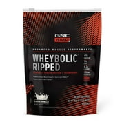 GNC AMP Wheybolic Ripped Clinically Proven Protein Powder & Thermogenic Protein Supplement, Classic Vanilla, Increases Muscle Strength & Size, Calorie Burn, Energy & Endurance, Caffeine, 40g Protein,