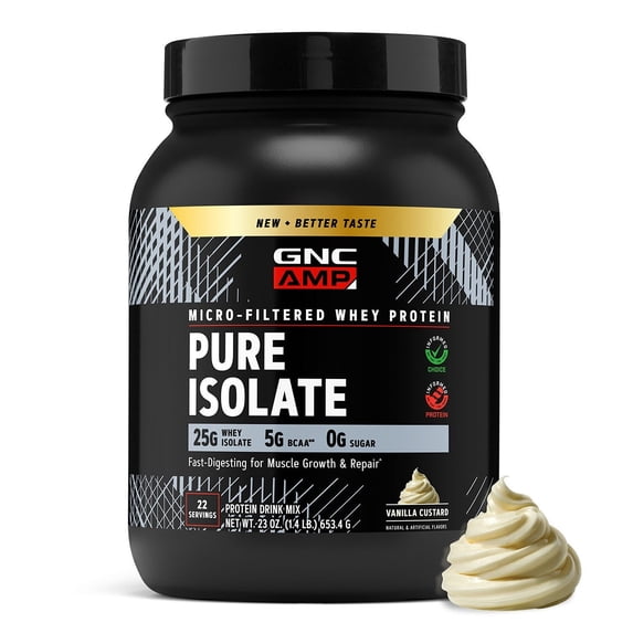 GNC Amp Isolate Vanilla, 22 servings, 23 oz (Pack of 1)