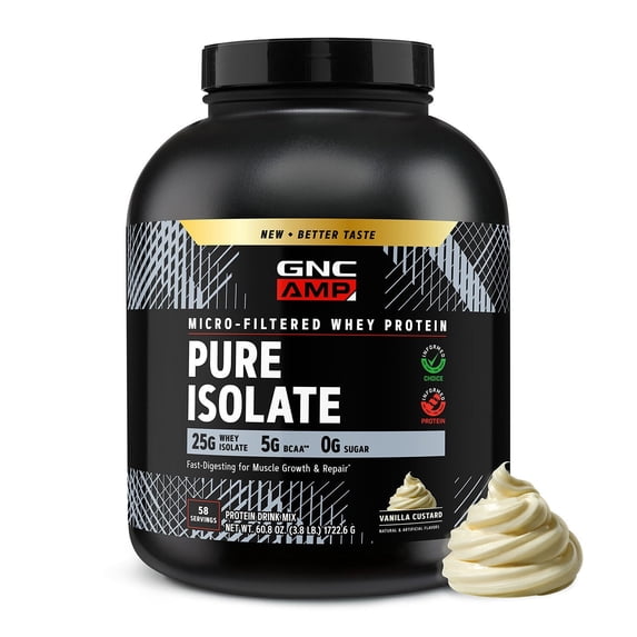 GNC Amp Isolate Vanilla, 58 servings, 60.8 oz (Pack of 1)
