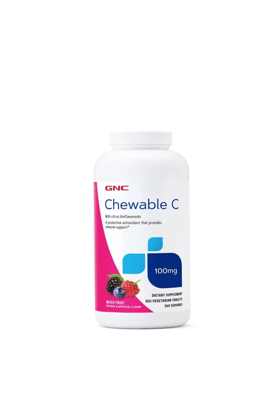 Chewable C 100mg | Provides Immune Support | Mixed Fruit | 360 Count