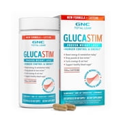 GNC GlucaStim, Boost energy and metabolism, 120 Capsules 60 Servings
