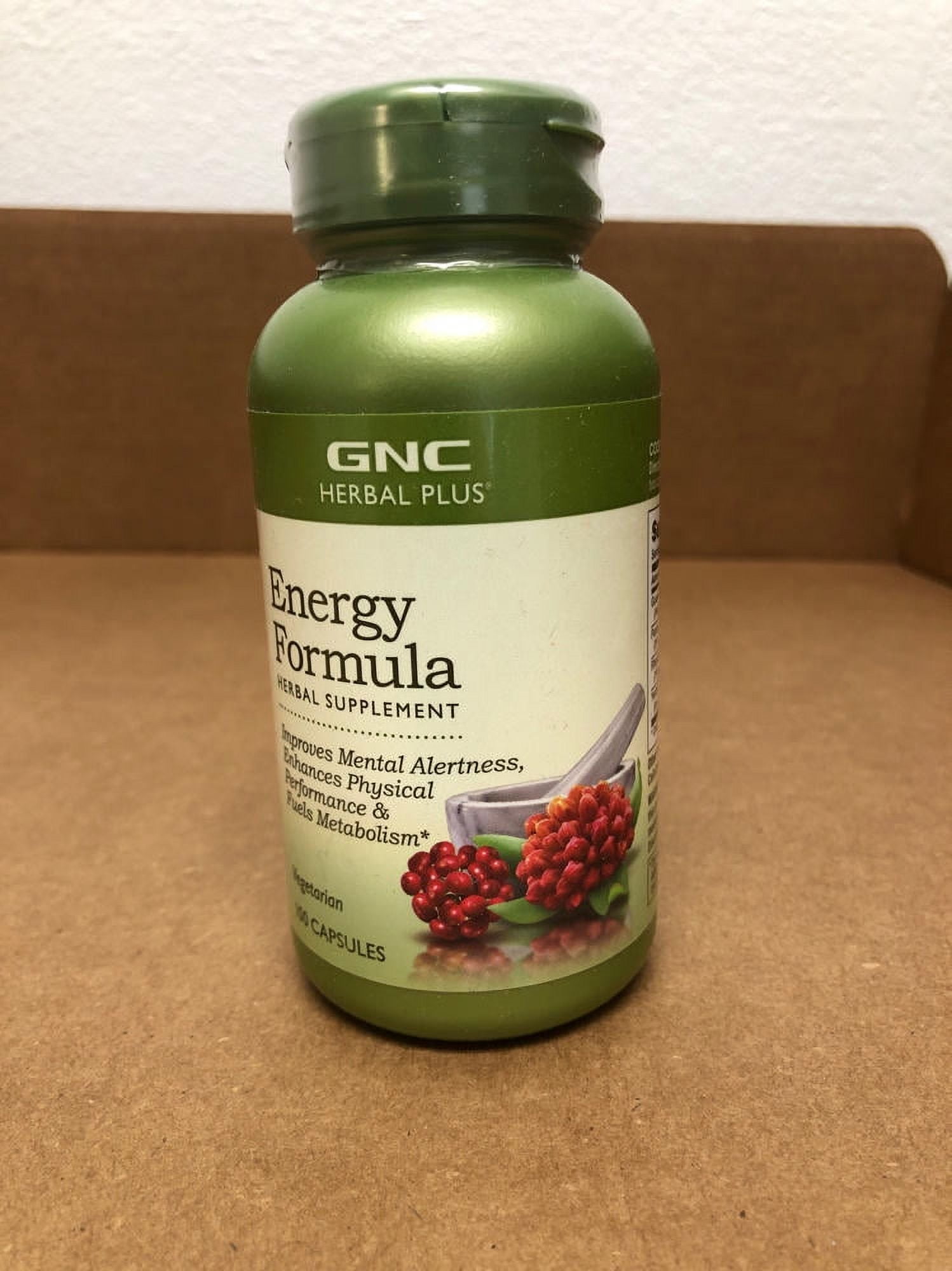 GNC Herbal Plus Energy Formula (100 Capsules)