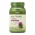 thumbnail image 1 of GNC Herbal Plus Milk Thistle 1300mg Supplement, Extra Strength, Vegetarian, Supports Healthy Liver Function, 120 Caplets, 120 Servings, 1 of 3