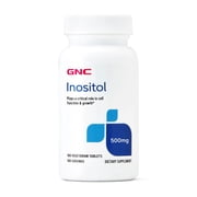 GNC Inositol 500mg ، 100 جهاز لوحي ، يدعم وظيفة الخلية والنمو