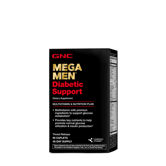 GNC Mega Men Diabetic Support - 90 Caplets