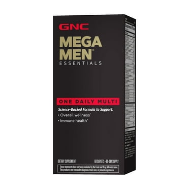 GNC Mega Men Multivitamin | Antioxidants, Heart Health, and Immune Support | 60 Count