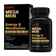 GNC Mega Men Multivitamin Caplets, Clinically Proven to Feel Better, For Immune Support, Energy Support, With Antioxidants, B Vitamins, Vitamin D-3, 90 Count
