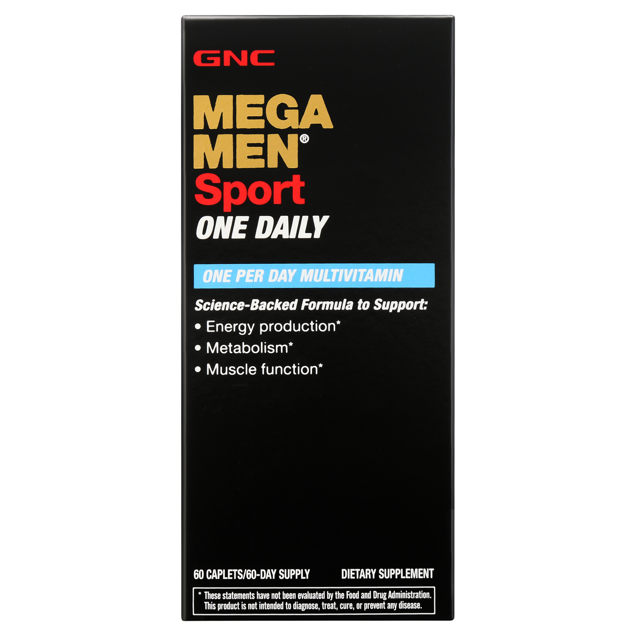 GNC Mega Men One Daily Multivitamin, 60 Tablets, Complete Multivitamin ...