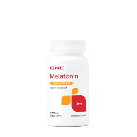 GNC Melatonin 3 mg - 60 Tablets | 60 Servings