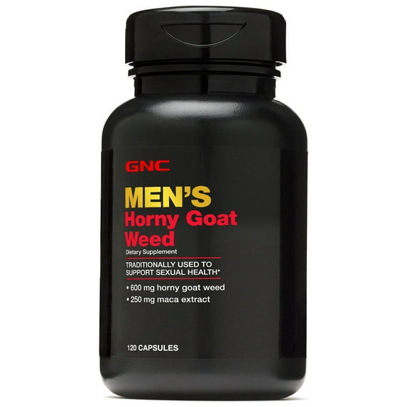 GNC Men's Horny Goat Weed, 120 Capsules, Supports Sexual Health