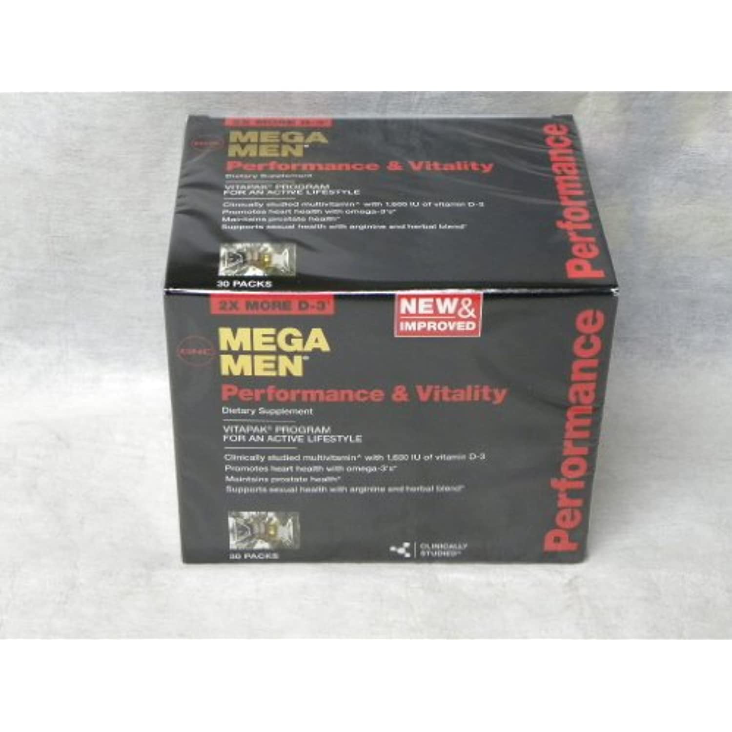 GNC Men's Mega Performance & Vitality Program 30 Vitapaks