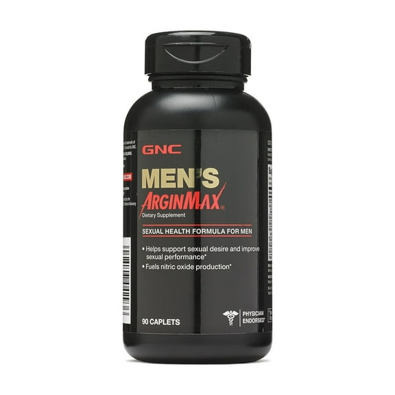GNC Mens Arginmax Sexual Health Supplement for Men, 90 Count, Supports Blood Flow and Vitality
