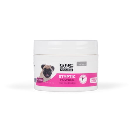 GNC Pets Advanced Styptic Powder for Dogs | Styptic Powder for Dogs, Use for Nail Clipping | Stop Bleeding with Styptic Powder for Dogs | Dog Styptic Powder, 0.5 oz