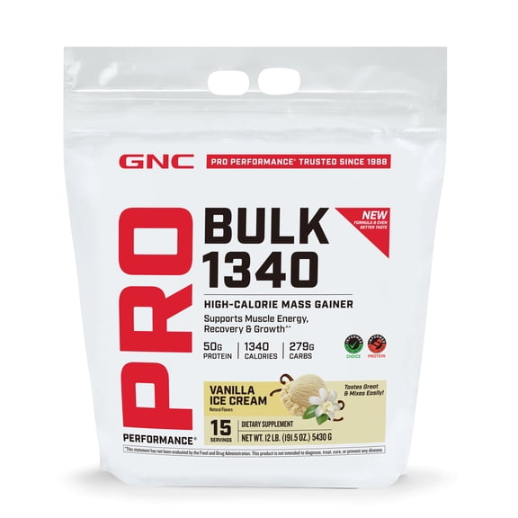 GNC Pro Bulk 1340 2.0, Vanilla, 15 Servings