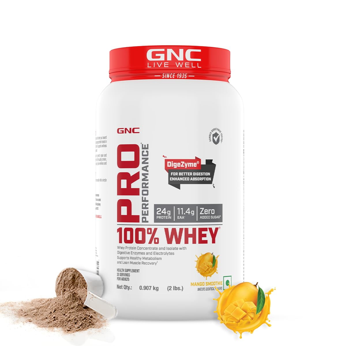GNC Pro Performance 100 Whey Protein Powder Boosts Strength