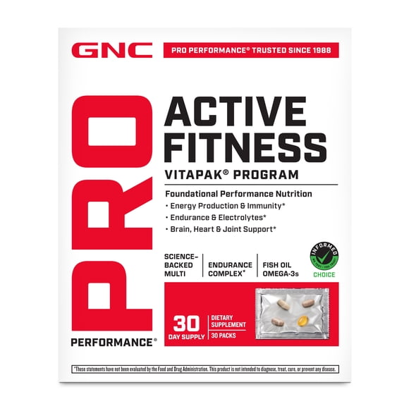 GNC Pro Performance Active Fitness Vitapak Program, 30 Servings (1 Month Supply)