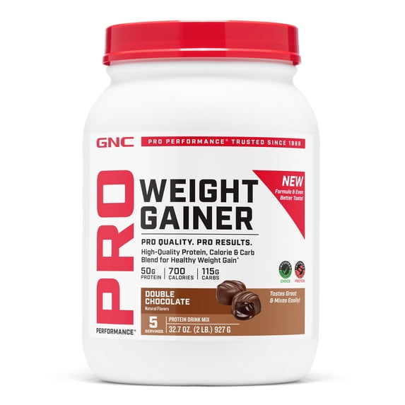 GNC Pro Performance Chocolate Weight Gainer, 5 Servings, 32.7 oz (Pack of 1)