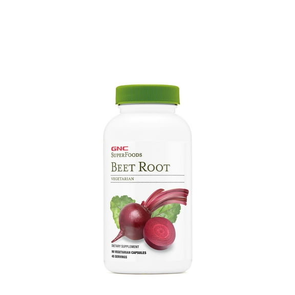 GNC SuperFoods Beet Root | Provides 60mg of Chlorophyll - 90 Capsules