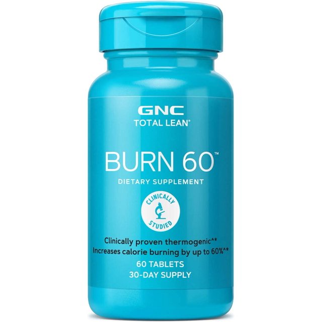 GNC Total Lean Burn 60 Fitness Supplement Pills Boost Metabolism