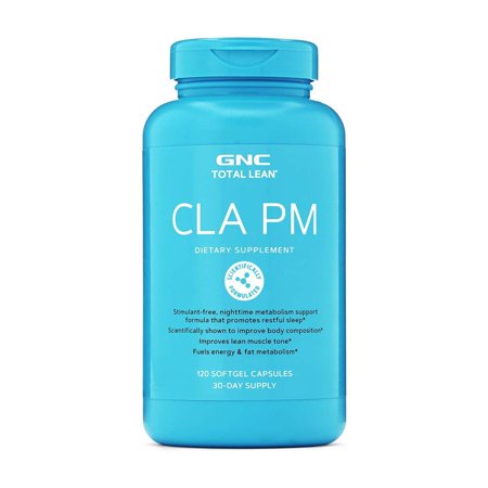 GNC Total Lean CLA PM | Nighttime Metabolism Support for Restful Sleep | 120 Softgels