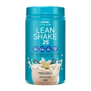GNC Lean Shake 25 Meal Replacement Powder, French Vanilla, 25g Protein, High Fiber, Keto Friendly, Weight Management, 16 Servings