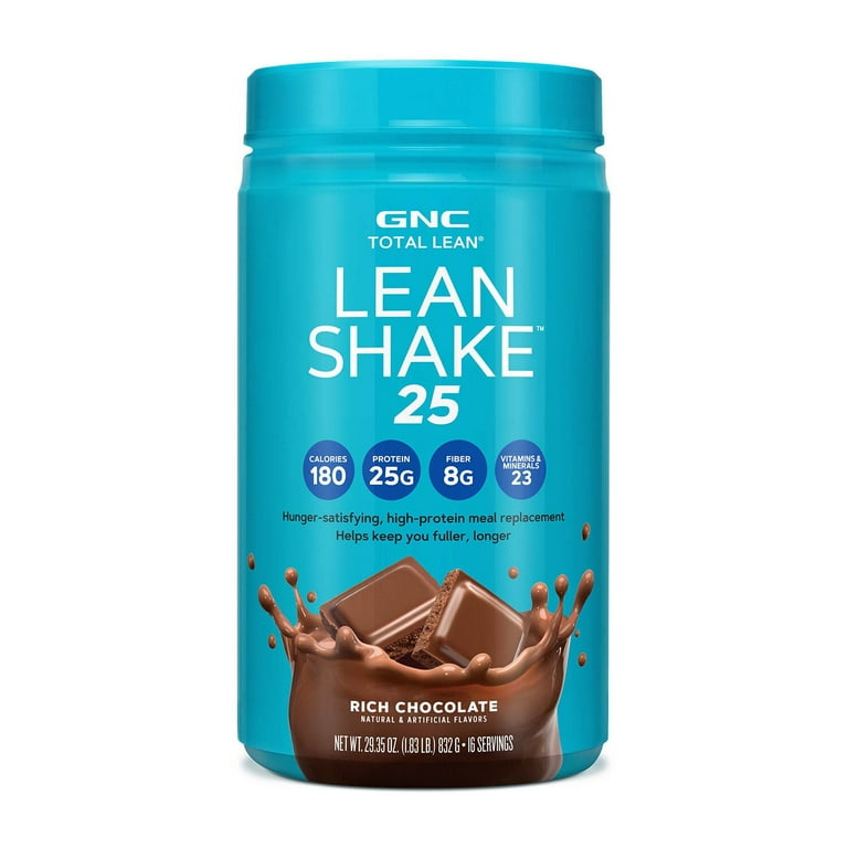 【値下げ】Dr.Shake X NO.25 NO.33 GNC Lean Shake 25 Meal Replacement Powder, Rich Chocolate, 25g