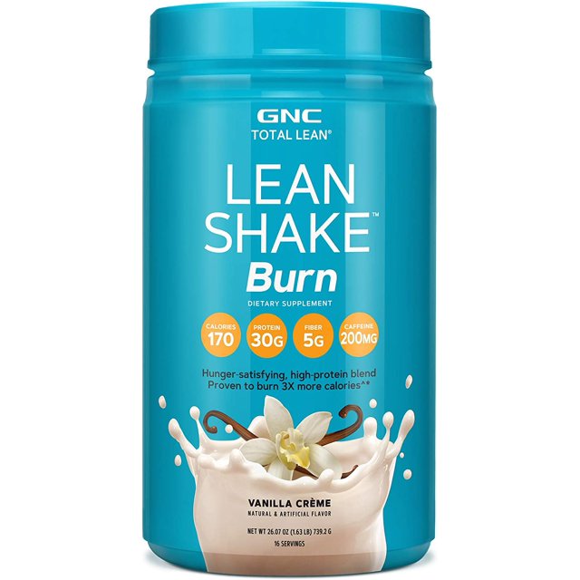GNC Total Lean Lean Shake Burn, Protein Powder Hunger Satisfying