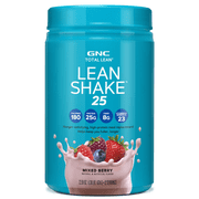 GNC Total Lean Shake 25 Protein Meal Replacement Powder, Berry, 1.38 lbs, Weight Support