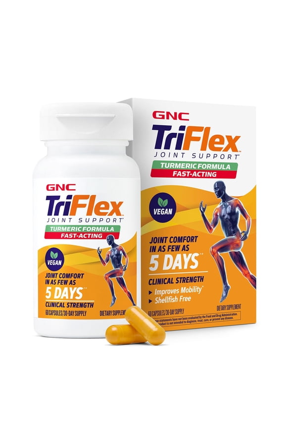 TriFlex Turmeric Formula, Improves Joint Comfort and Stiffness, Promotes Mobility and Flexibility, 60 Capsules