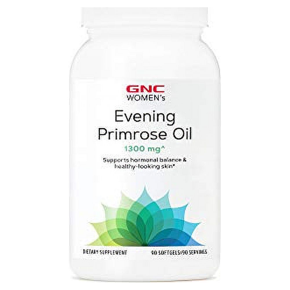 GNC Women's Evening Primrose Oil (EPO) 1300mg, 90 Softgels, Supports