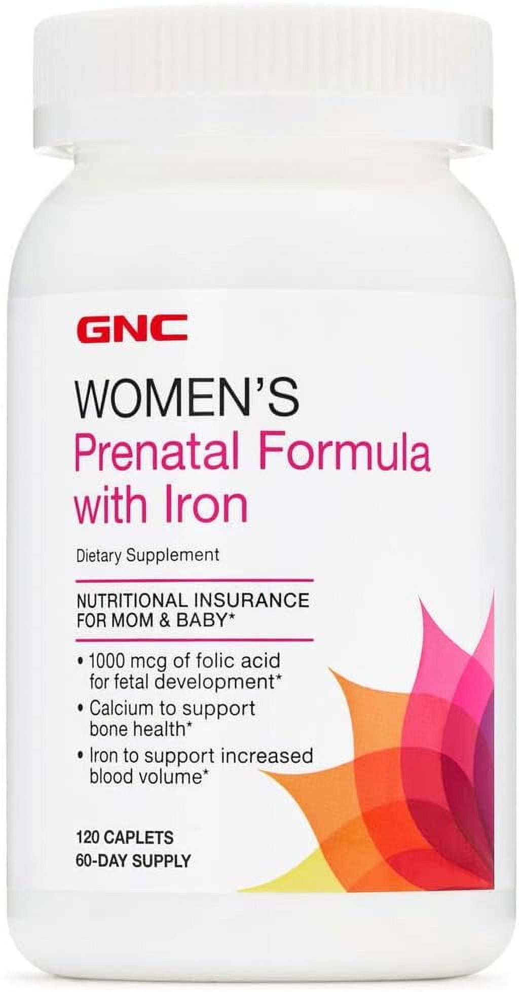 GNC Women's Prenatal Multivitamin Formula with Iron Supports
