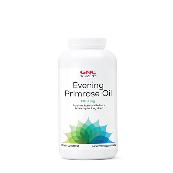 GNC Women's Primrose Oil 1300 mg - 180 Softgels (180 Servings)